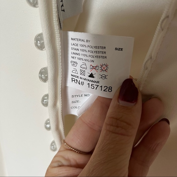 Allure Bridal sleeved crepe gown - Picture 10 of 15